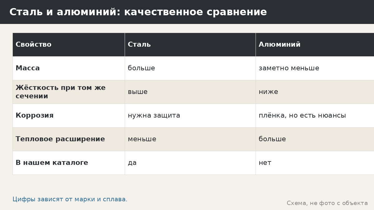 Стальной профиль и алюминий для беседок: сравнение по прочности, весу, коррозии и цене вопроса
