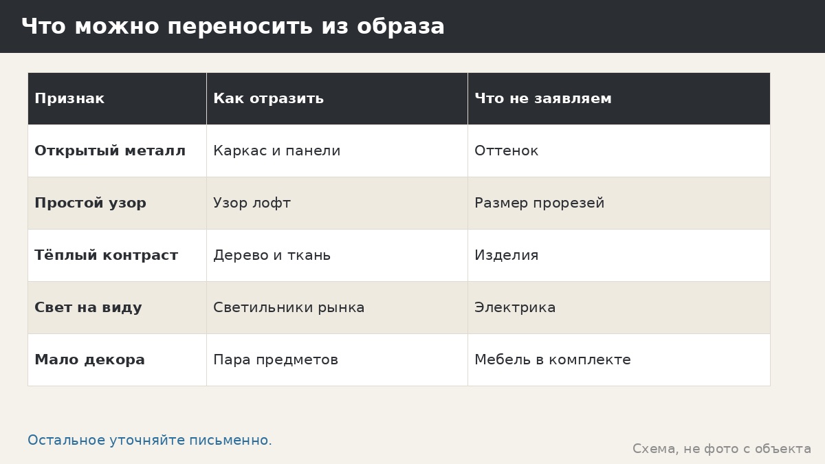 Что можно переносить из образа
