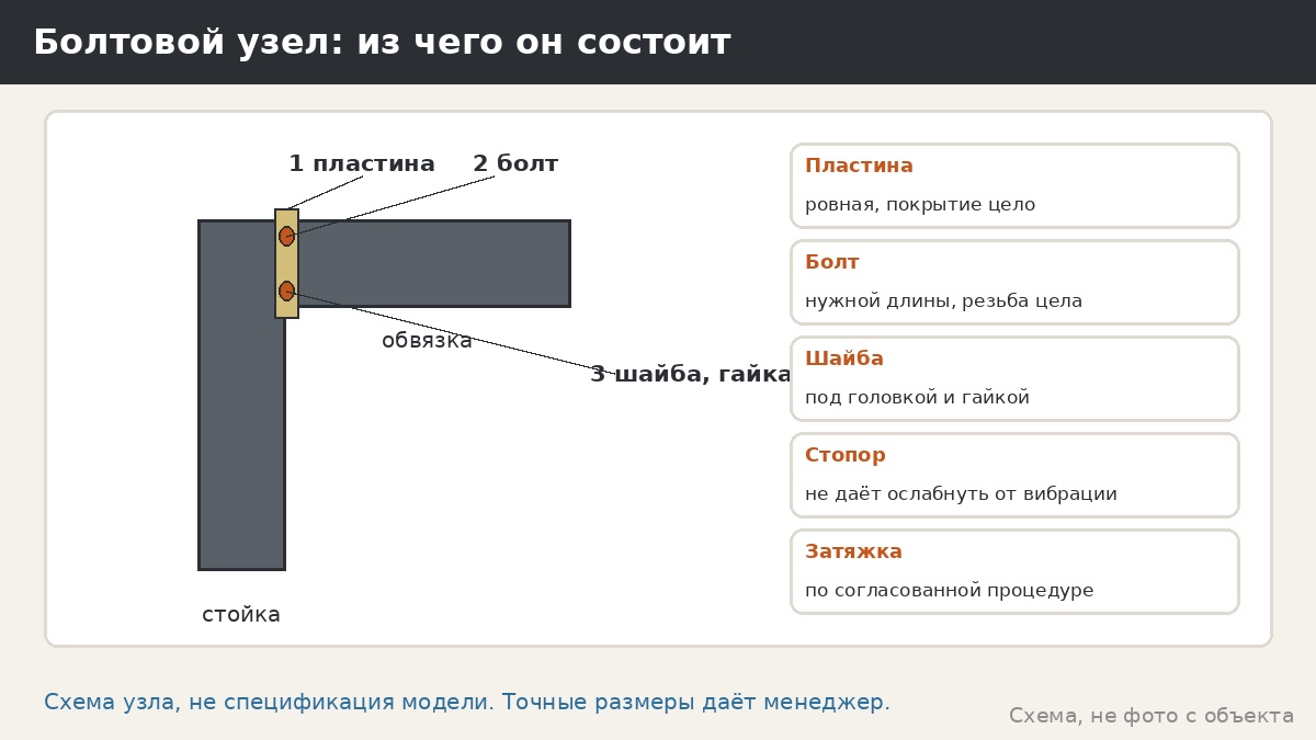 Какие болты и крепёж применяют в металлических беседках — на что смотреть заказчику