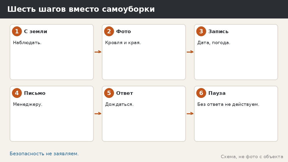 Шесть шагов вместо самостоятельной уборки