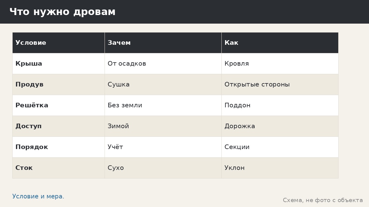 Дровник: для чего он нужен и как отличается от навеса и сарая