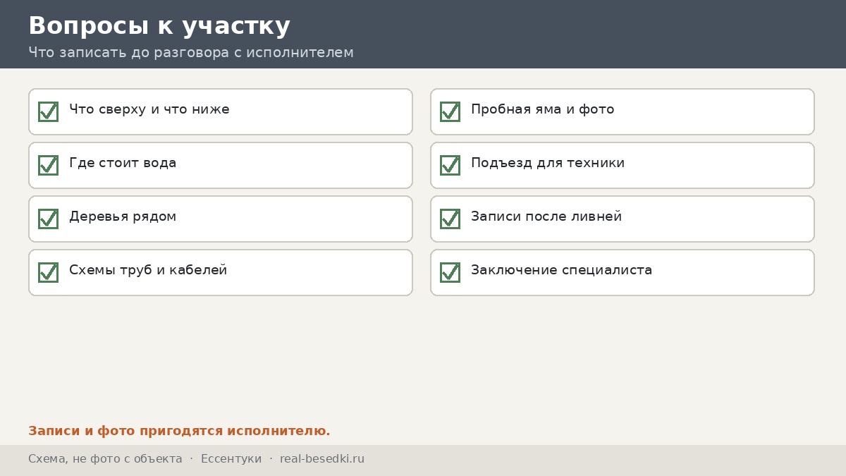 Вопросы к участку, Ессентуки