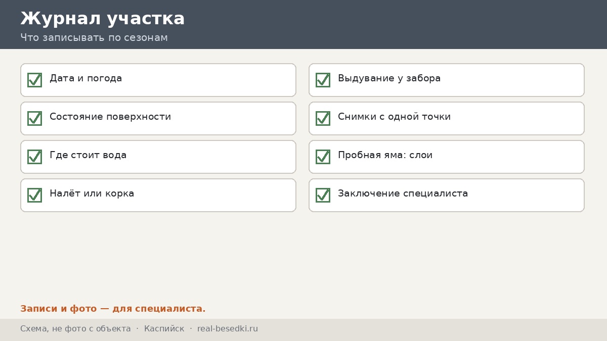 Вопросы к участку, Каспийск