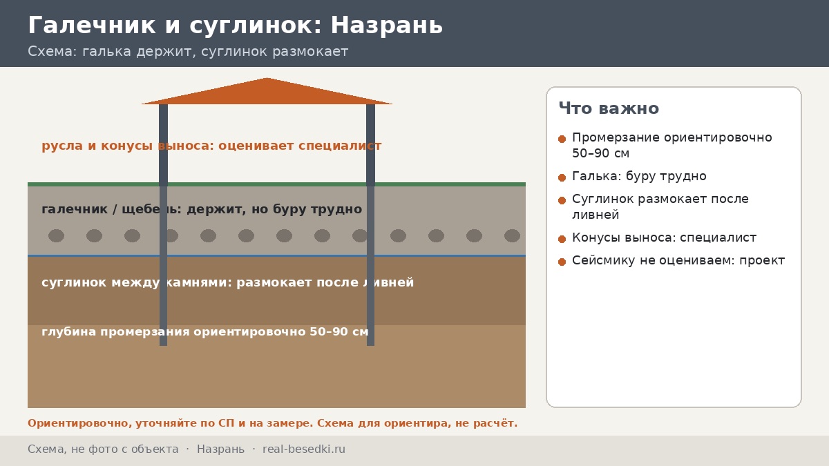 Что покажет бур в Назрани: галечник, суглинок и русла — как читать грунт предгорной равнины