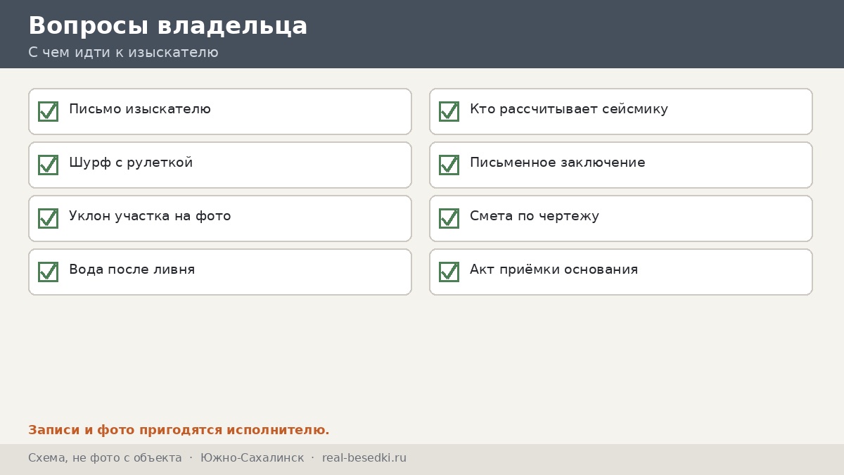 Проверка участка, Южно-Сахалинск