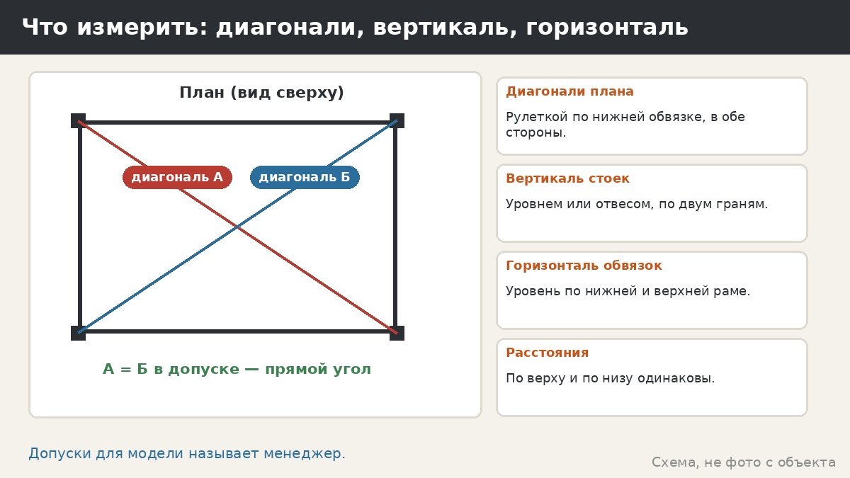 Геометрия каркаса беседки: допуски, диагонали и перекосы — как проверить самому