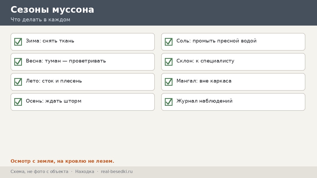 Четыре сезона муссона, Находка