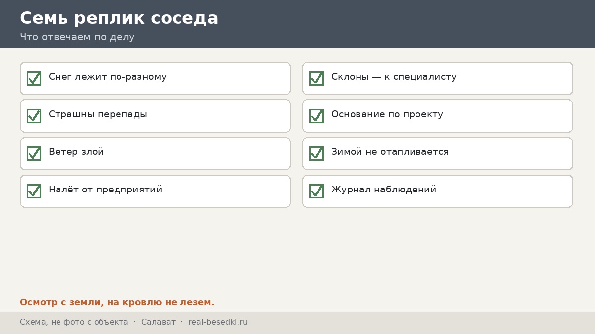 Семь реплик соседа, Салават