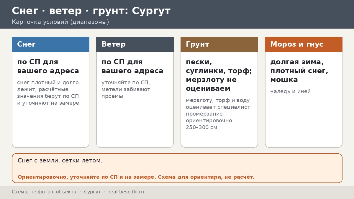 Беседка в Сургуте: морозы до −40 °C, плотный снег и долгая зима — что учесть хозяину участка