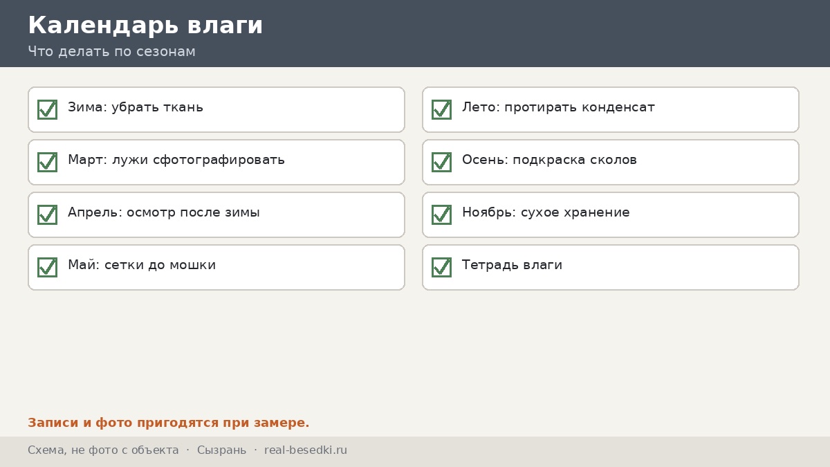 Календарь влаги, Сызрань
