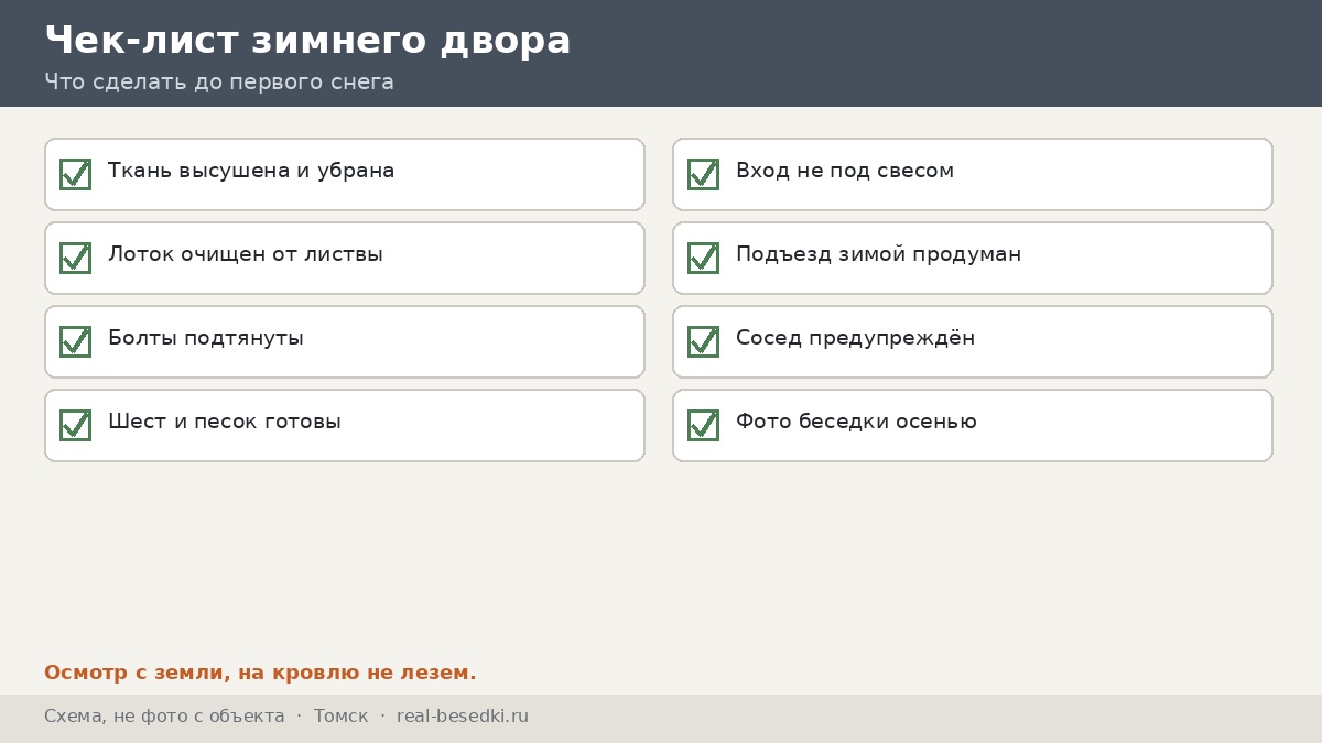 Чек-лист зимнего двора, Томск