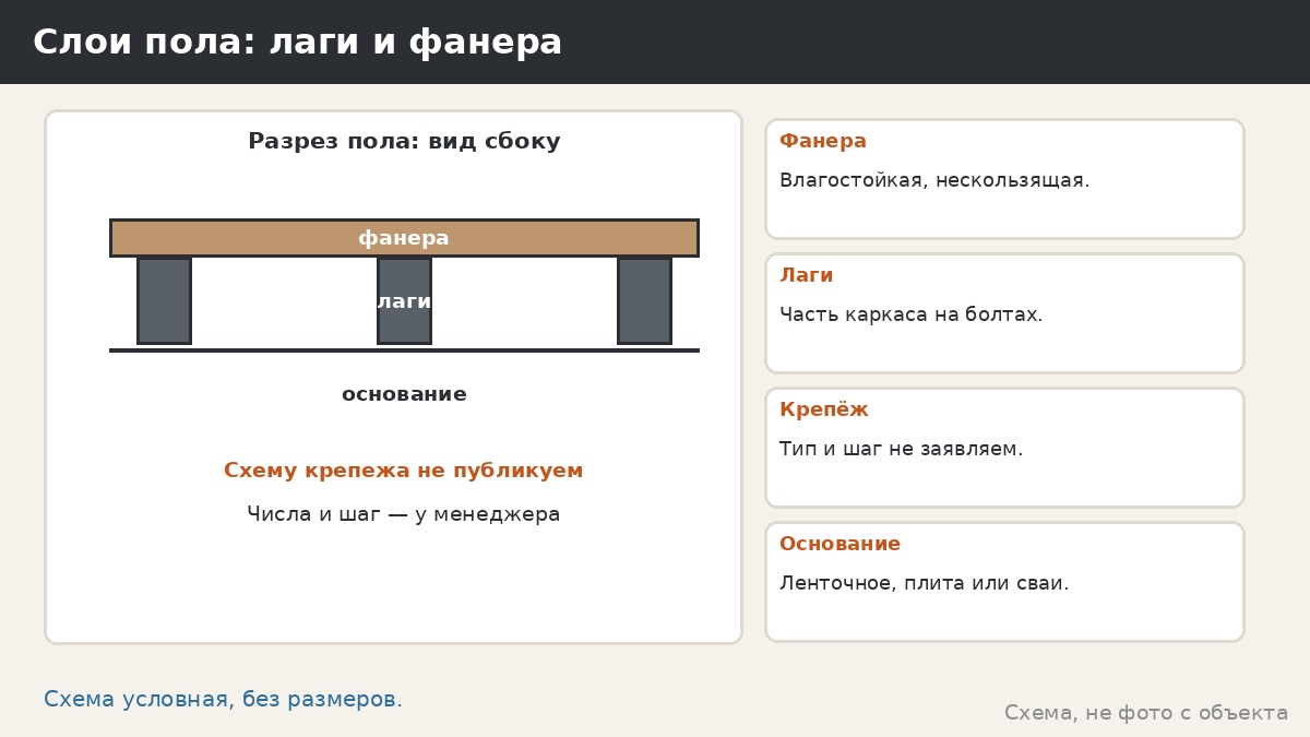 Крепление фанеры к лагам: что важно знать, не имея права выдумывать схему
