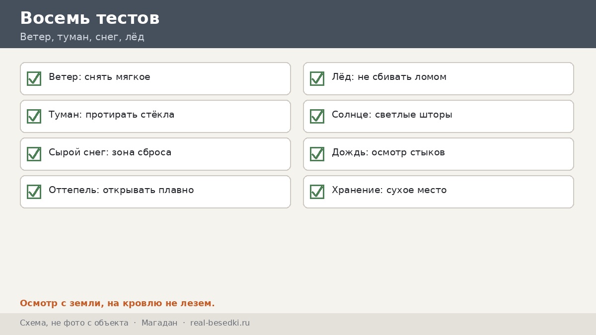 Восемь тестов, Магадан