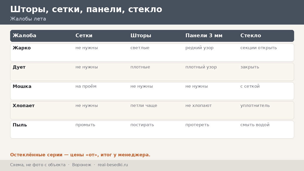 Шторы и сетки в Воронеже: как пережить летний сезон и степной ветер, не потеряв ткань