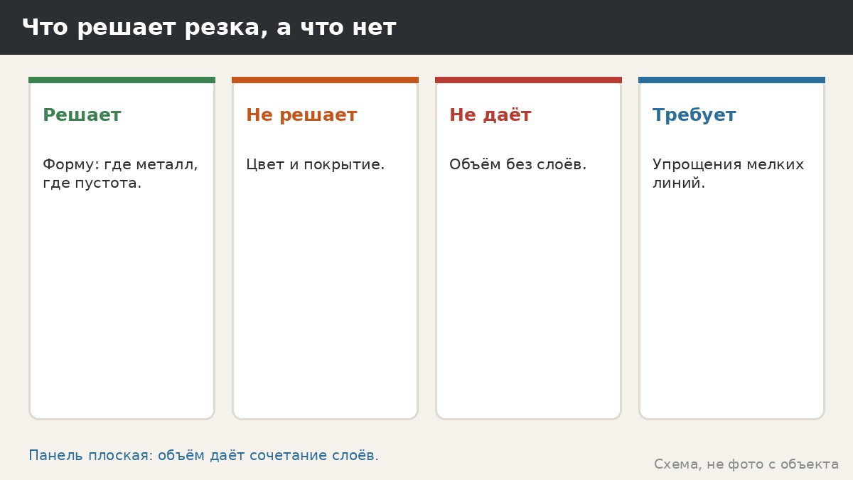 Что решает резка, а что нет
