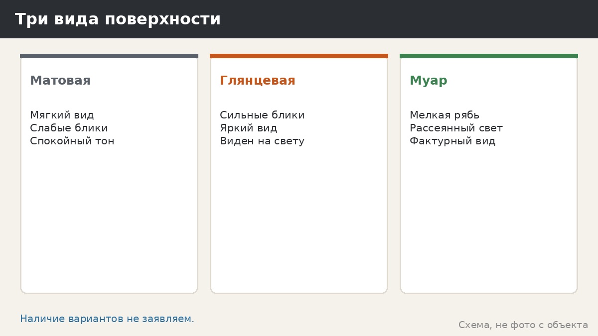 Матовое, глянцевое, муар: как выбирать блеск покрытия беседки