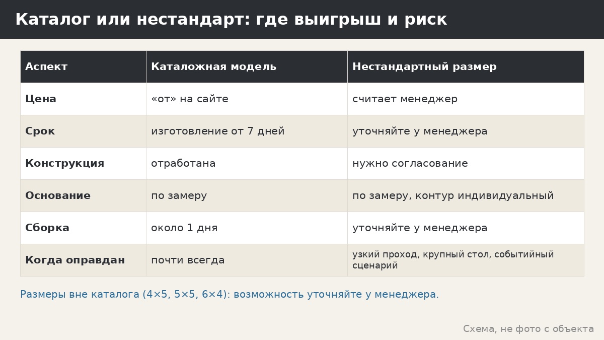Нестандартный размер беседки: когда он оправдан и как не переплатить за «идеально под участок»