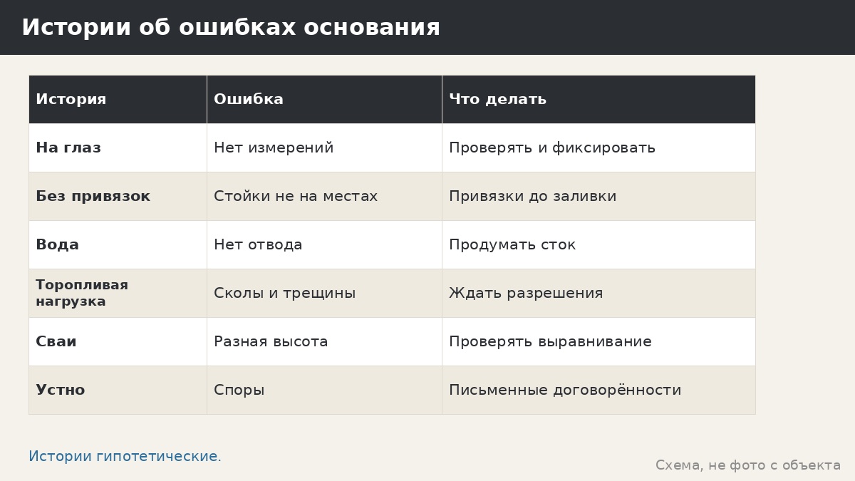 Ошибки в основании беседки: типичные истории и как их избежать