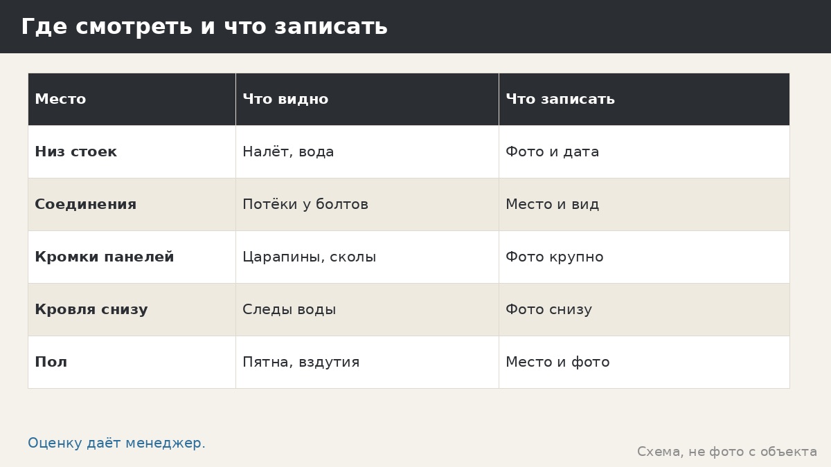 Где смотреть и что записать