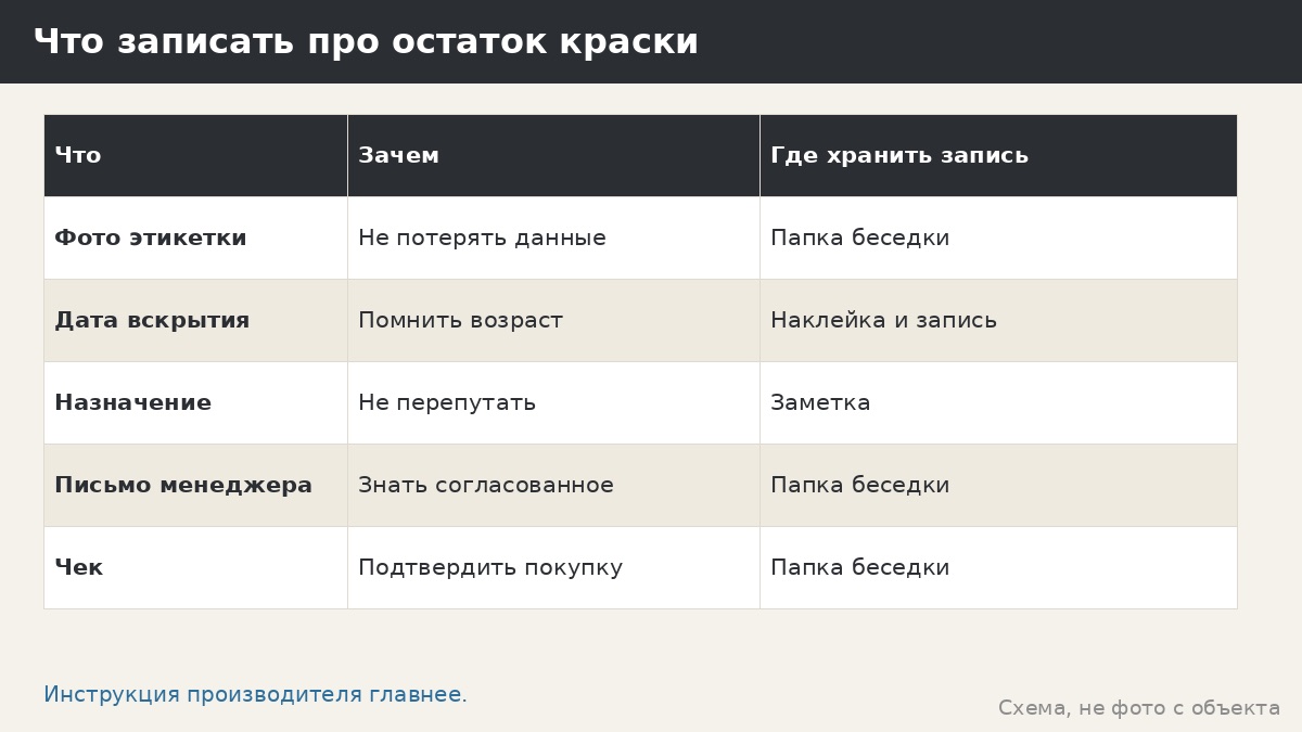 Хранение краски и остатков: что учесть, если после работ что-то осталось