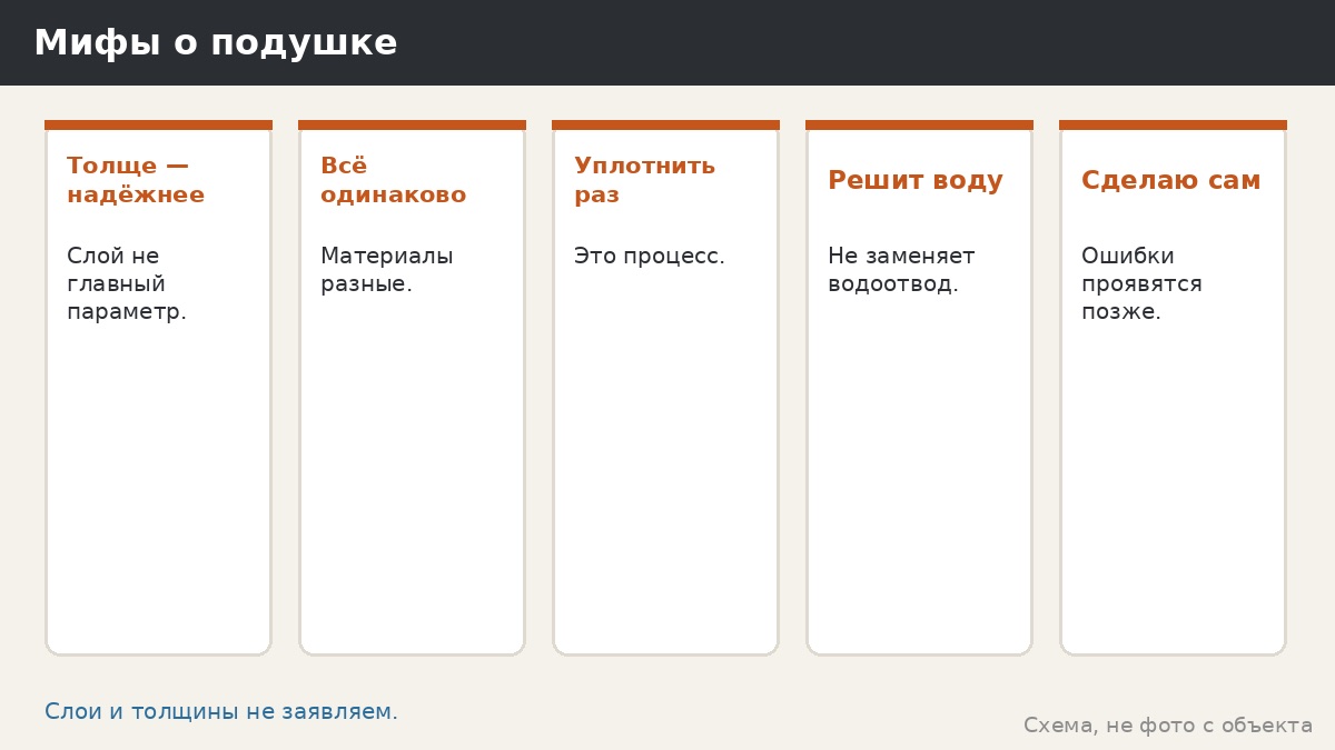 Песчано-щебёночная подушка под основание беседки: зачем она и что спросить
