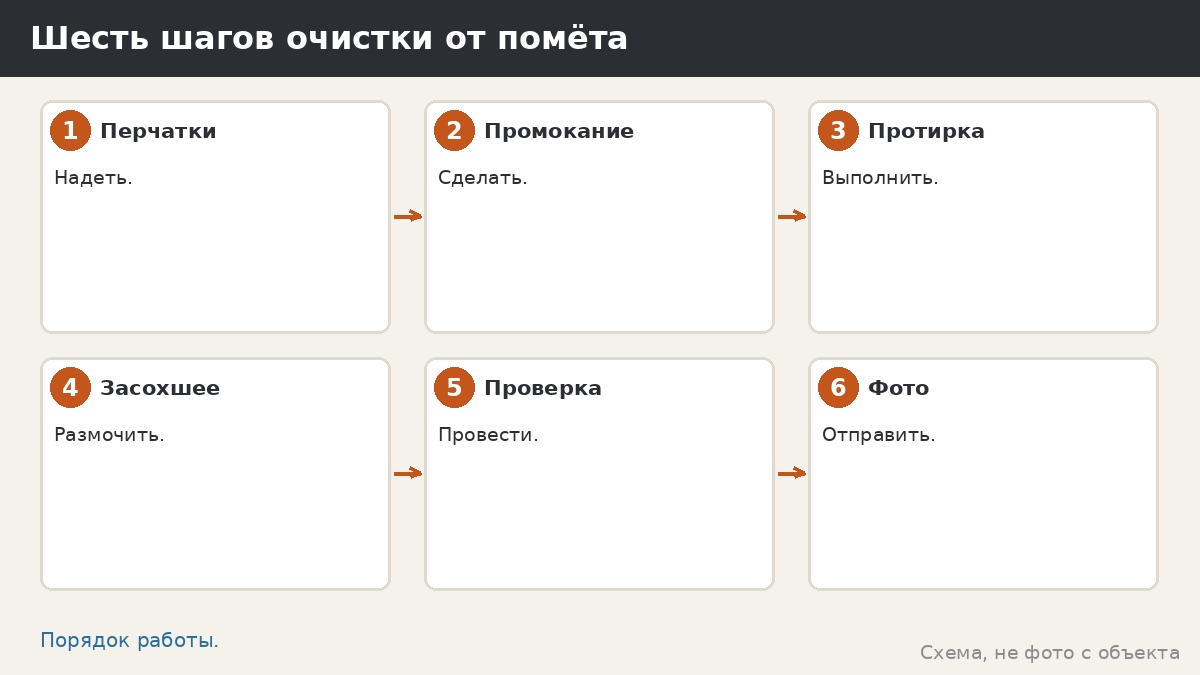 Шесть шагов очистки от помёта
