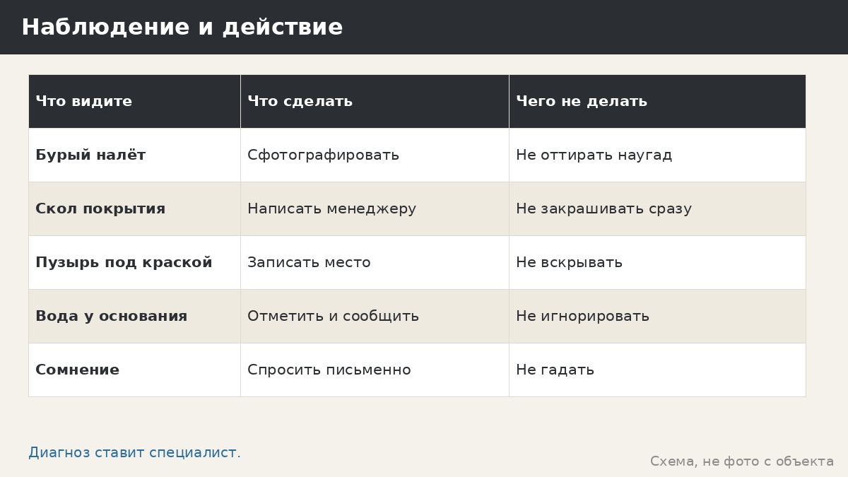 Наблюдение и действие