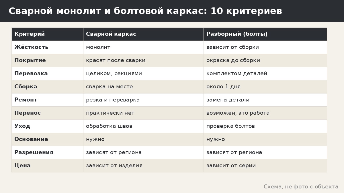 Стационарная или сборно-разборная беседка: сравнение по десяти критериям