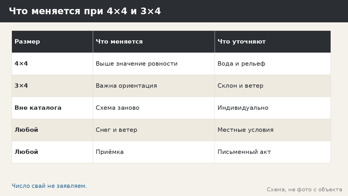 Сваи под беседку 4×4 и 3×4: чем отличаются схемы и что уточнить на замере