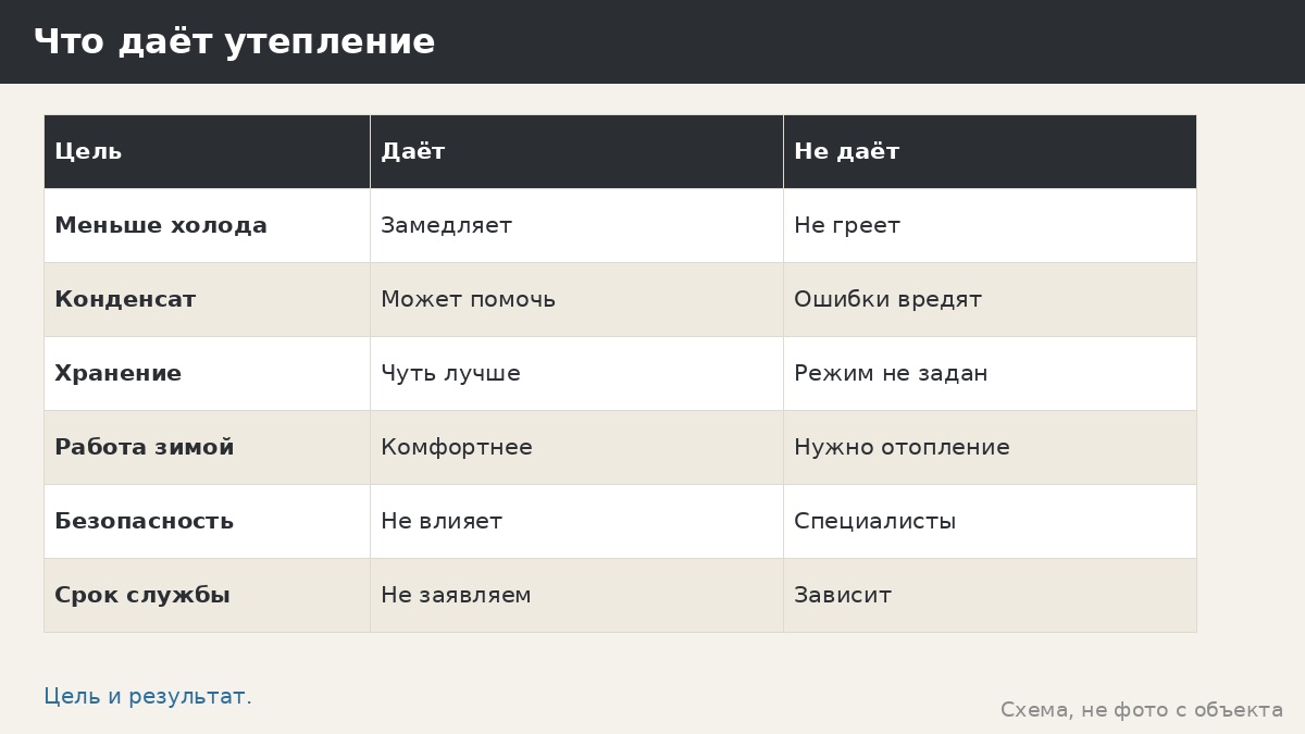 Хозблок и утепление: что реально можно ожидать от металлической коробки