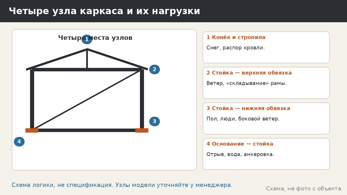 Углы и узлы каркаса беседки: как стойки соединяют с кровлей и на что смотреть