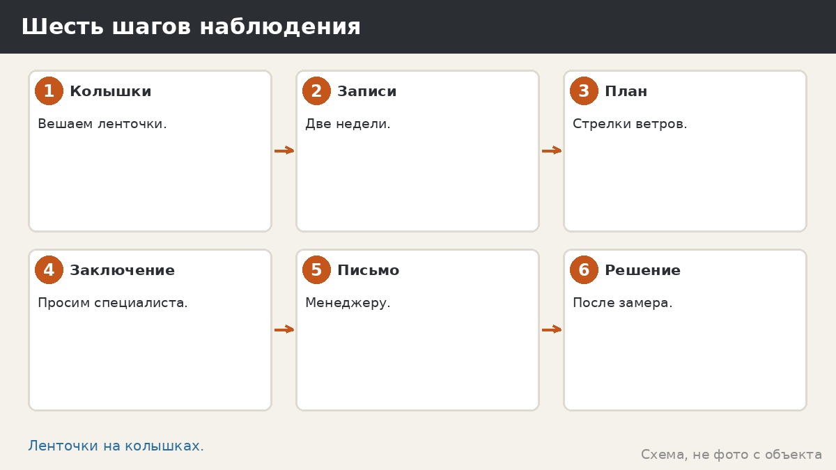 Шесть шагов наблюдения