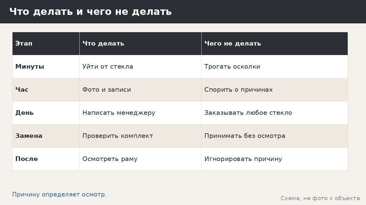 Что делать и чего не делать