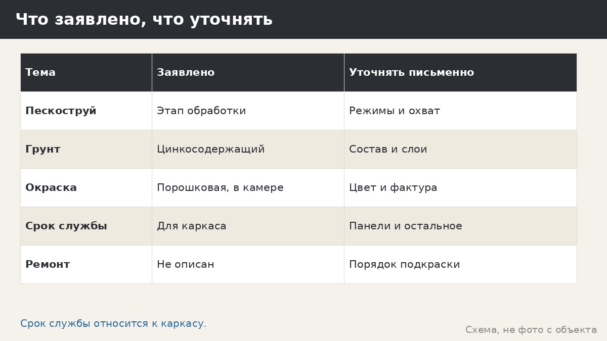 Что заявлено, что уточнять